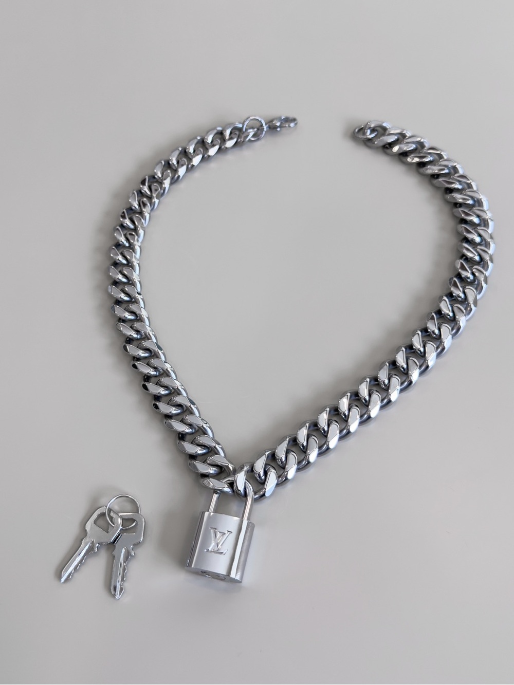 LV Lock Necklace (with keys)